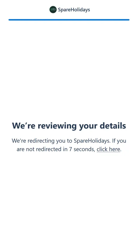 'We're reviewing your details':